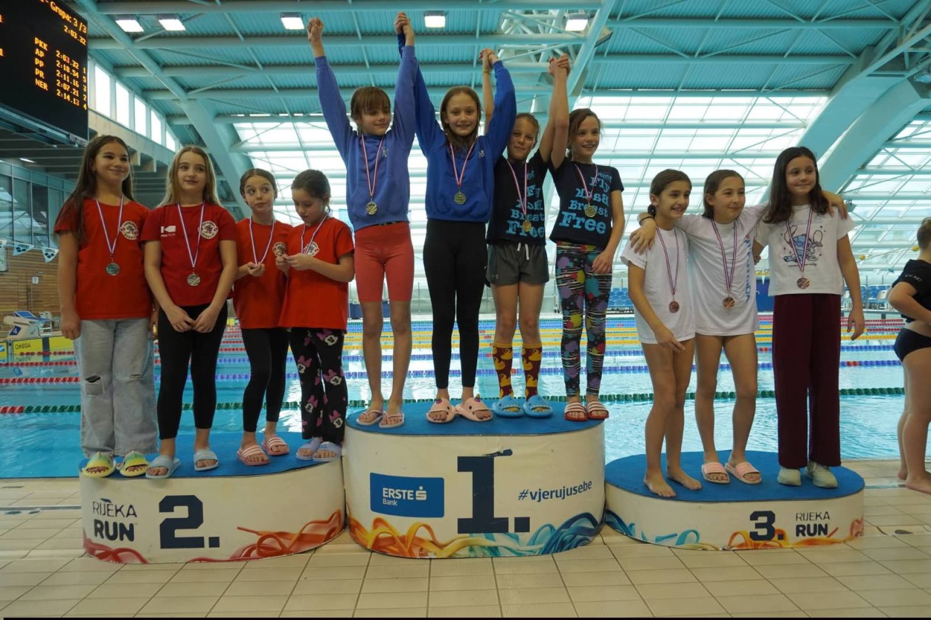 Plivači Plivačkog kluba ,,Medulin